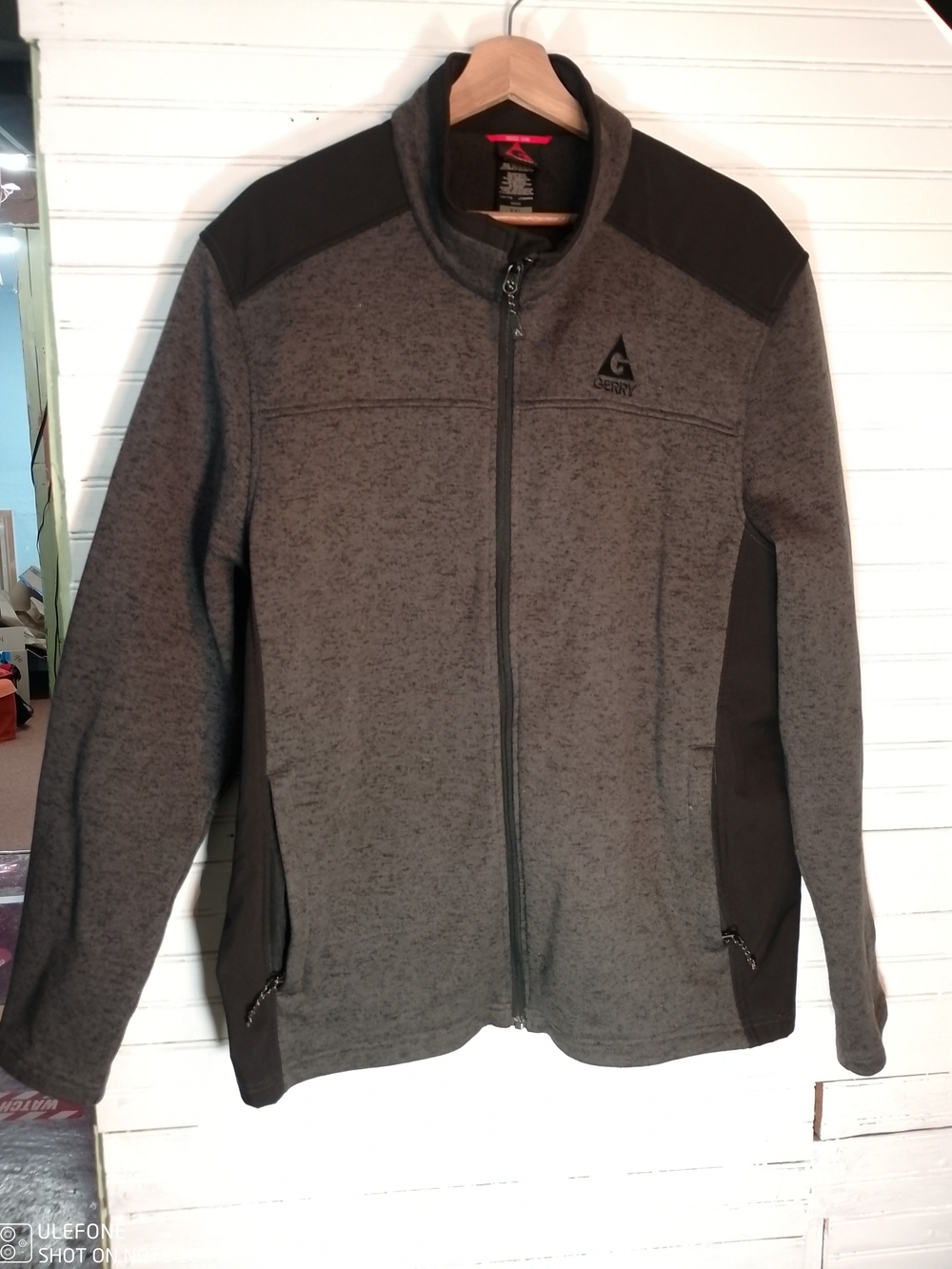Gerry Weber Men's Gray Full-Zip Shirt Jacket